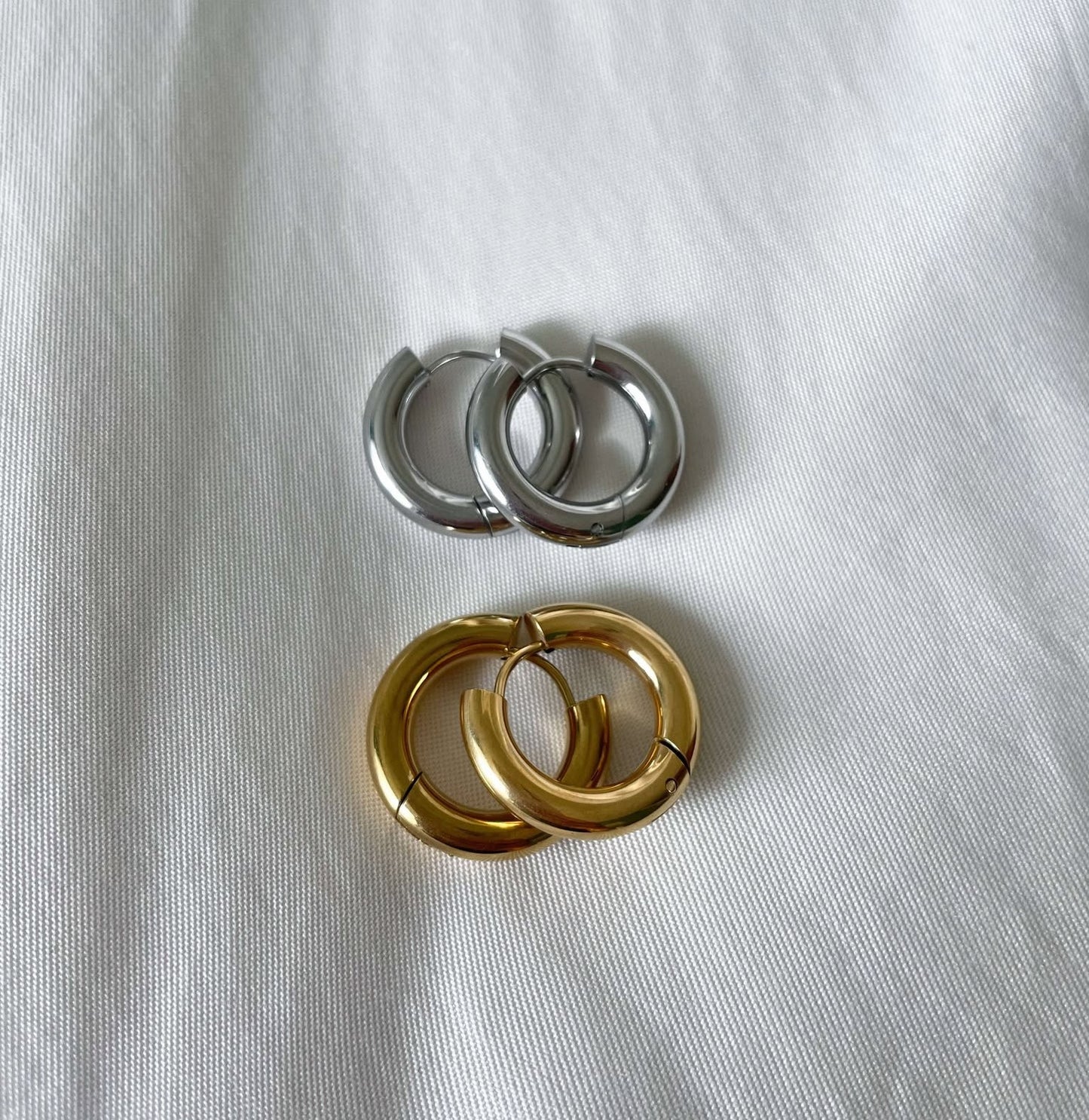 Classic Hoop Örhänge Silver