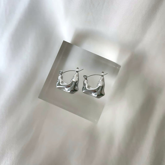 Carly Hoop Örhänge Silver