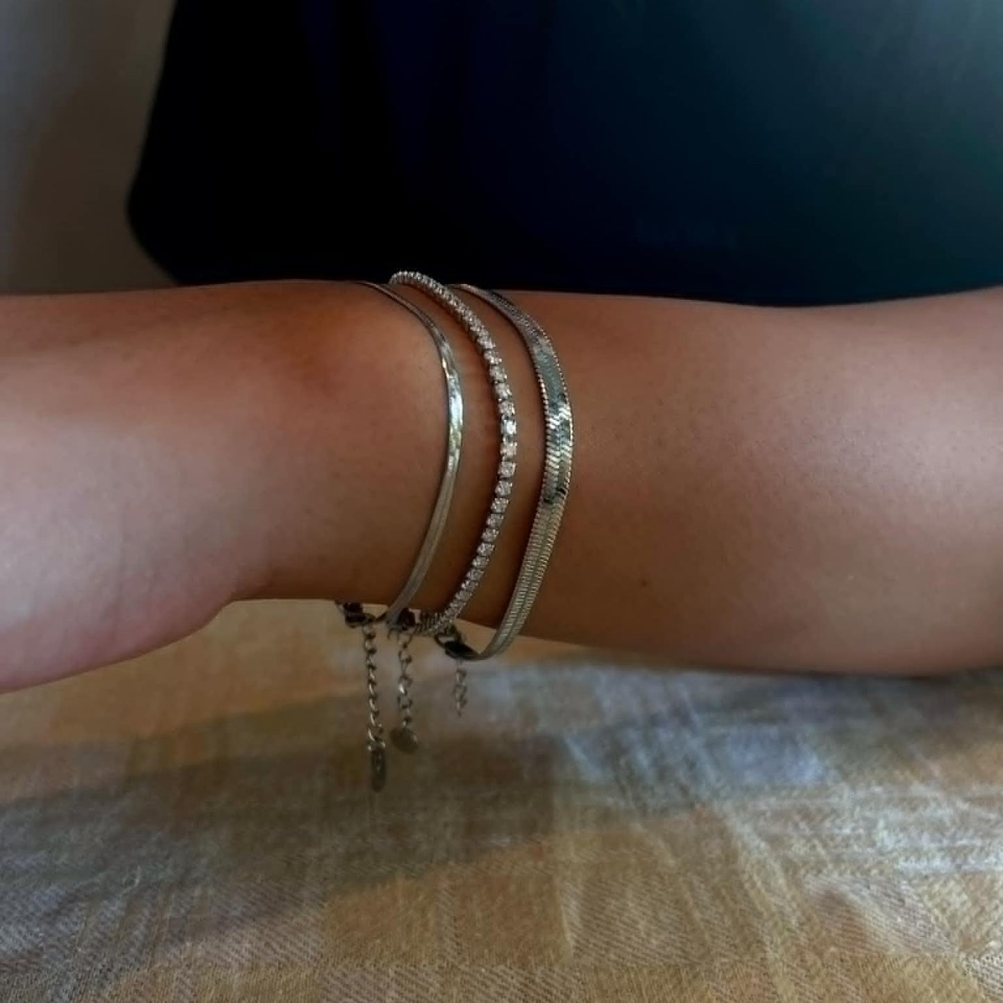 Thea Tennis Armband Silver