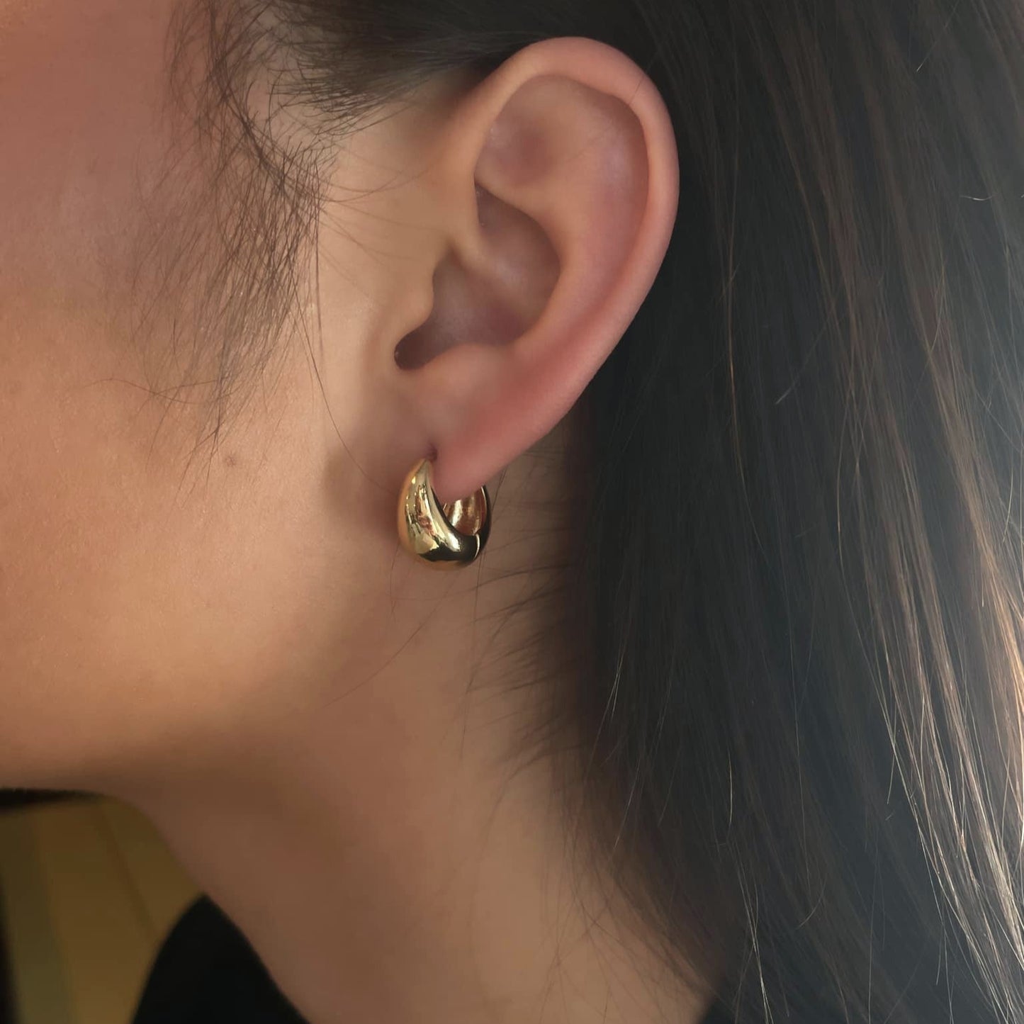 London Hoop Örhänge Guld