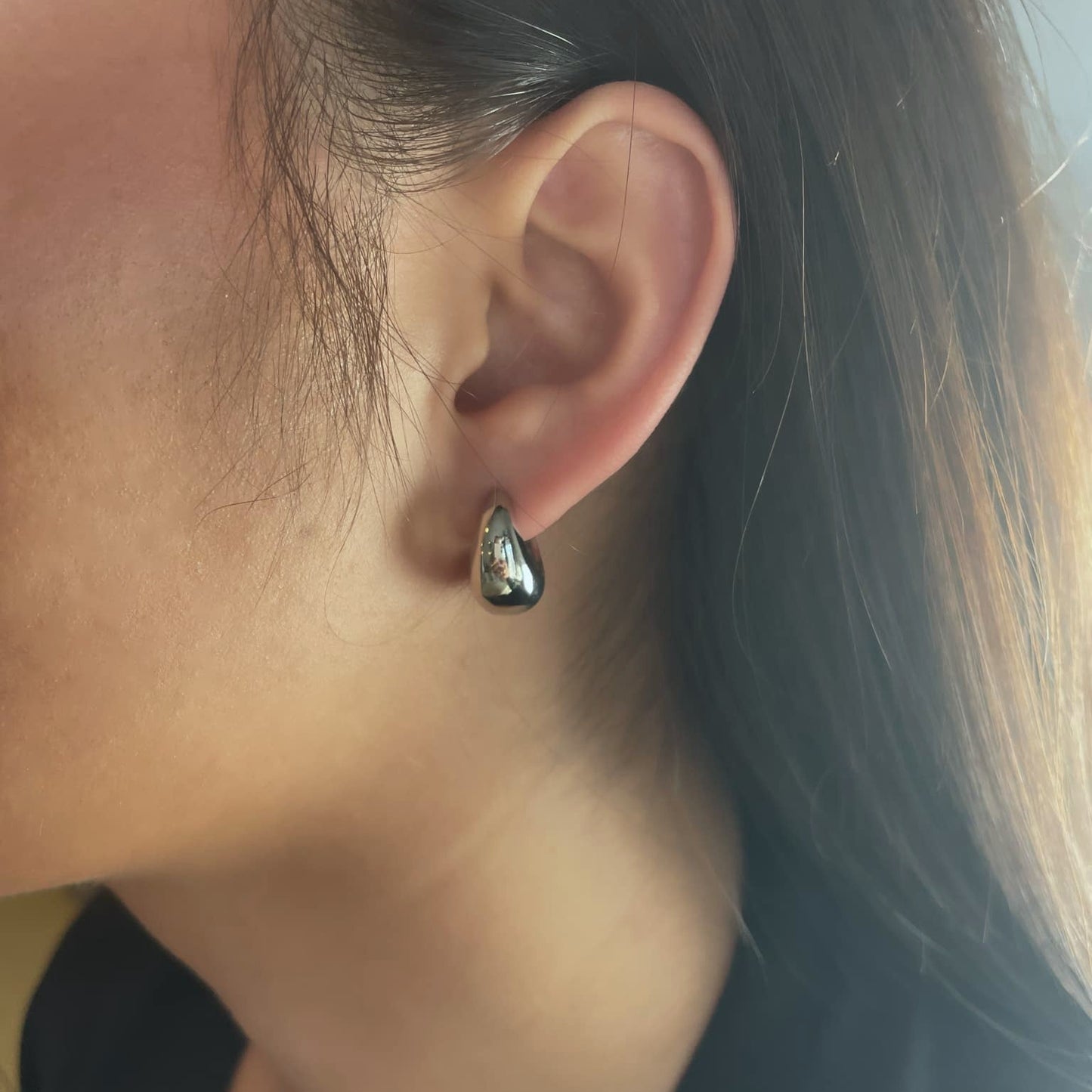 London Hoop Örhänge Silver