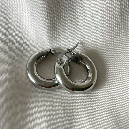 Sydney Hoop Örhänge Silver