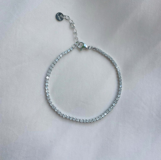 Thea Tennis Armband Silver