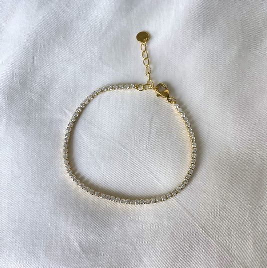 Thea Tennis Armband Guld